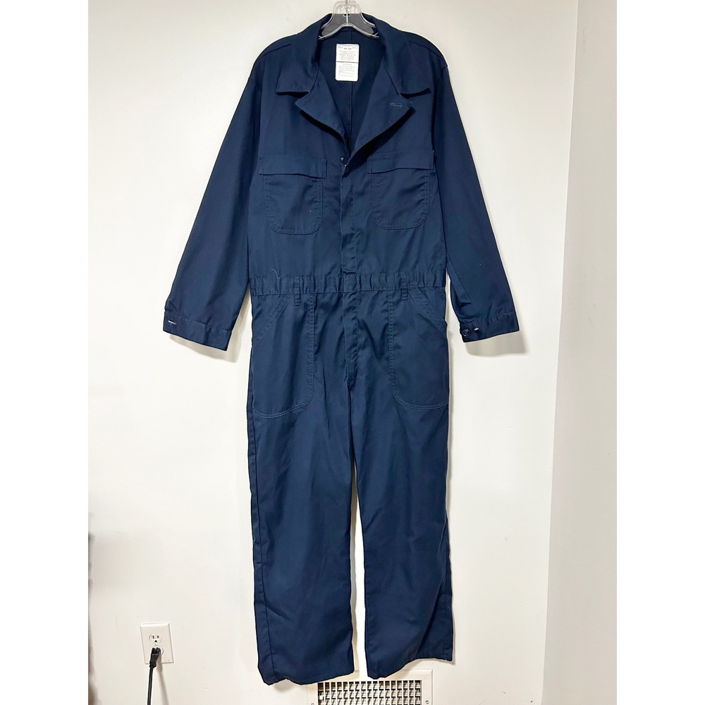 Propper US Navy Military Issue Utility Coveralls Navy Blue 44R 8405-01-057-3494